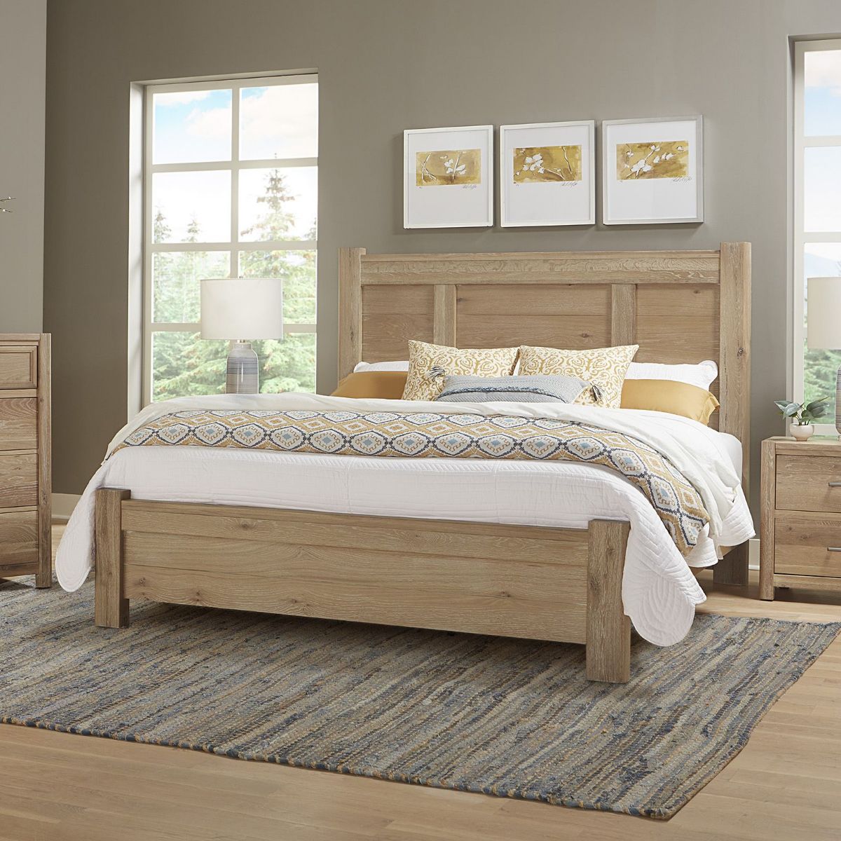 Picture of Ben's Crafted Oak Queen Bed