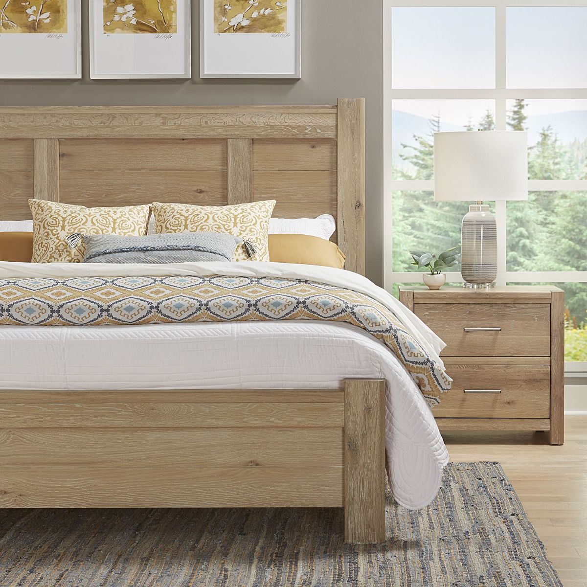 Picture of Ben's Crafted Oak Queen Bed