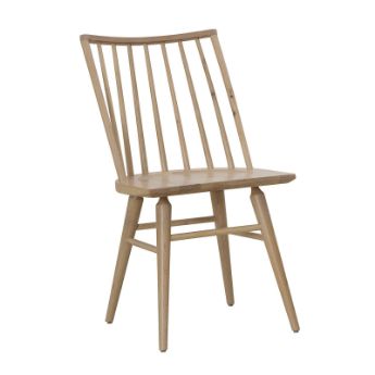 Picture of Dovetail Bleached White Spindle Side Chair