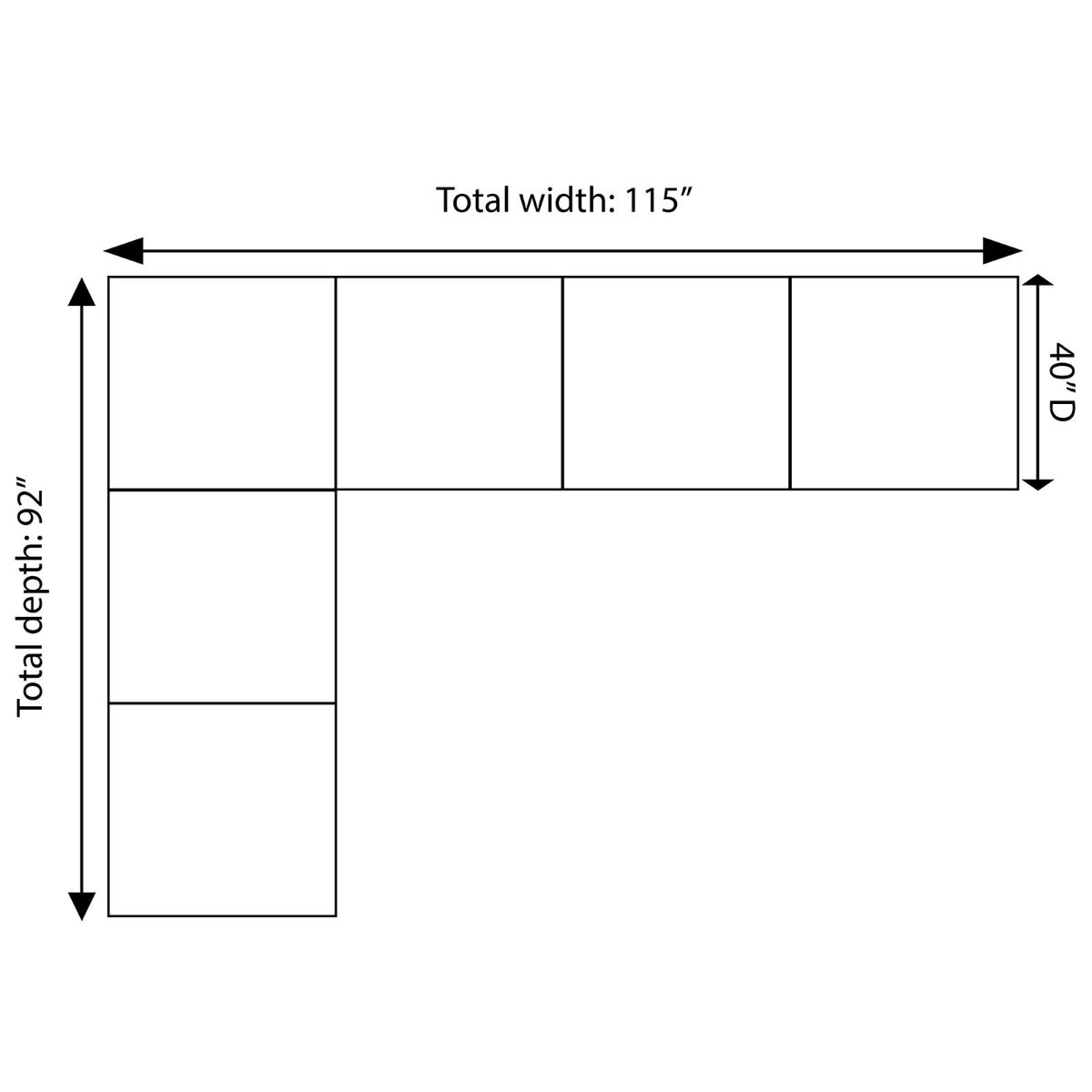 Picture of Custom Select 2-Piece Reverse Sectional