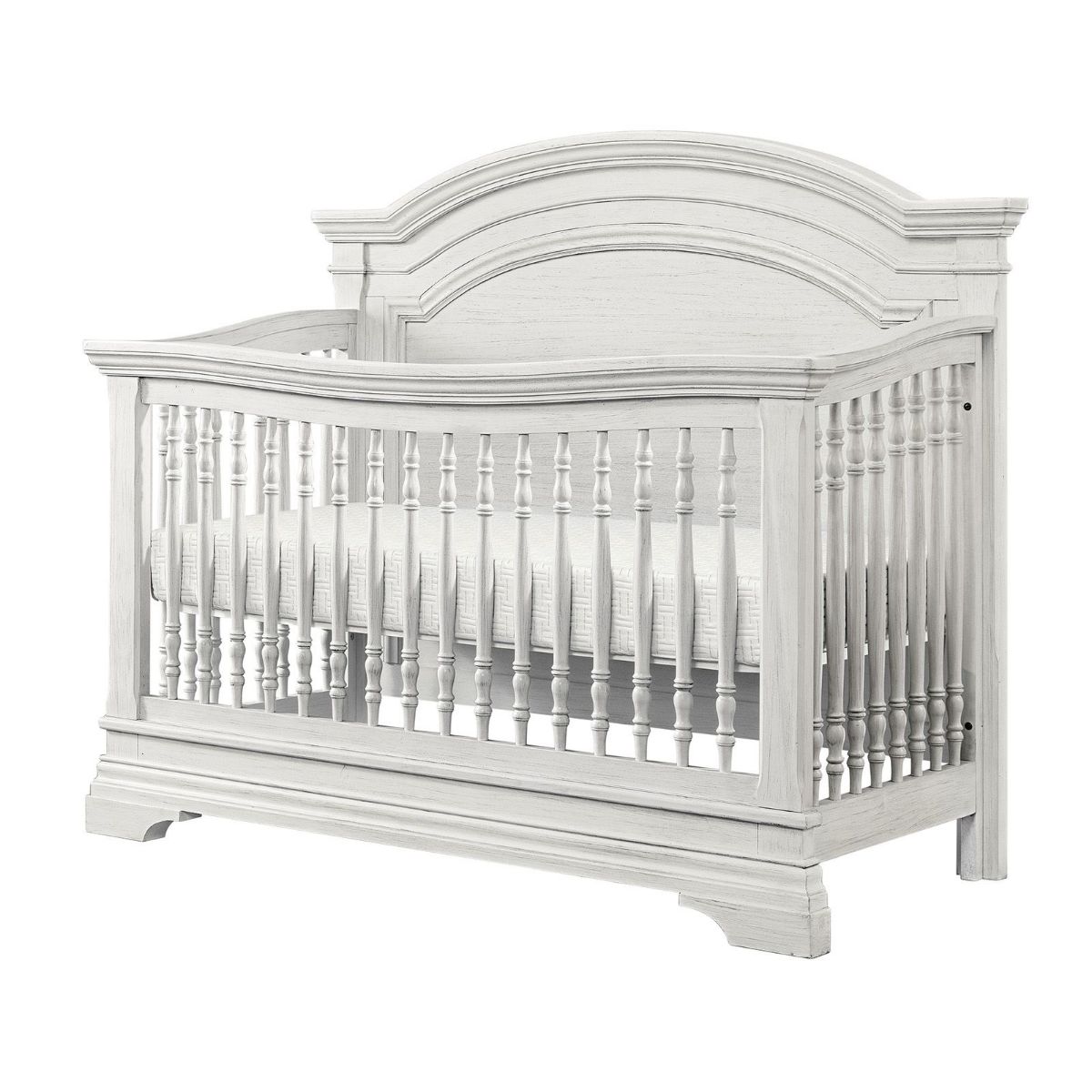 Picture of Olivia Brushed White Arched Crib