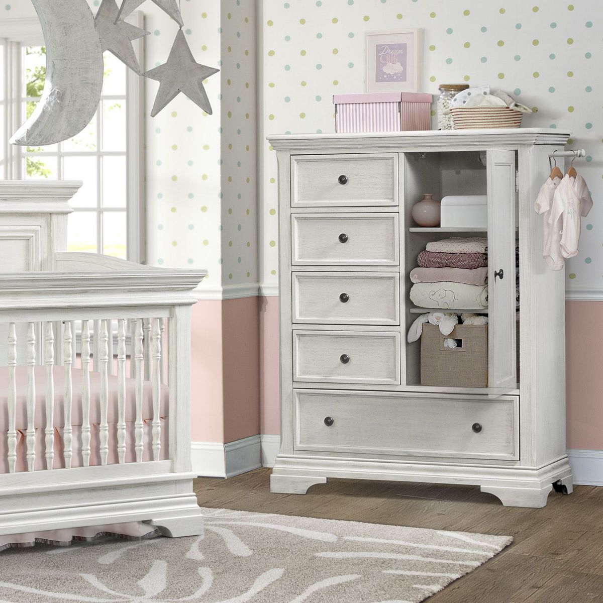 Picture of Olivia Brushed White Chifforobe
