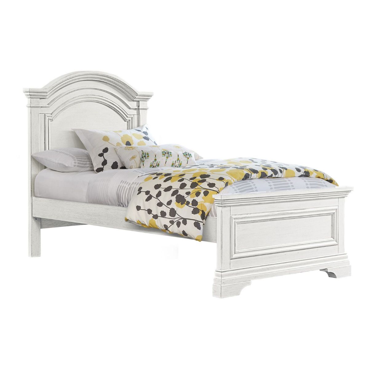 Picture of Olivia Brushed White Twin Bed
