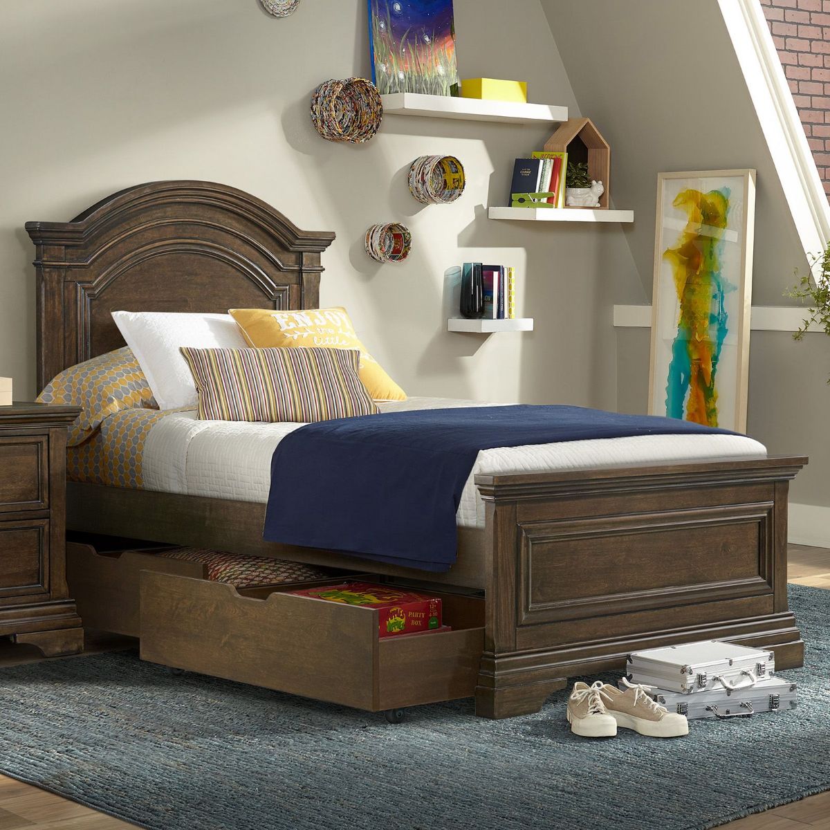 Picture of Olivia Rosewood Twin Bed