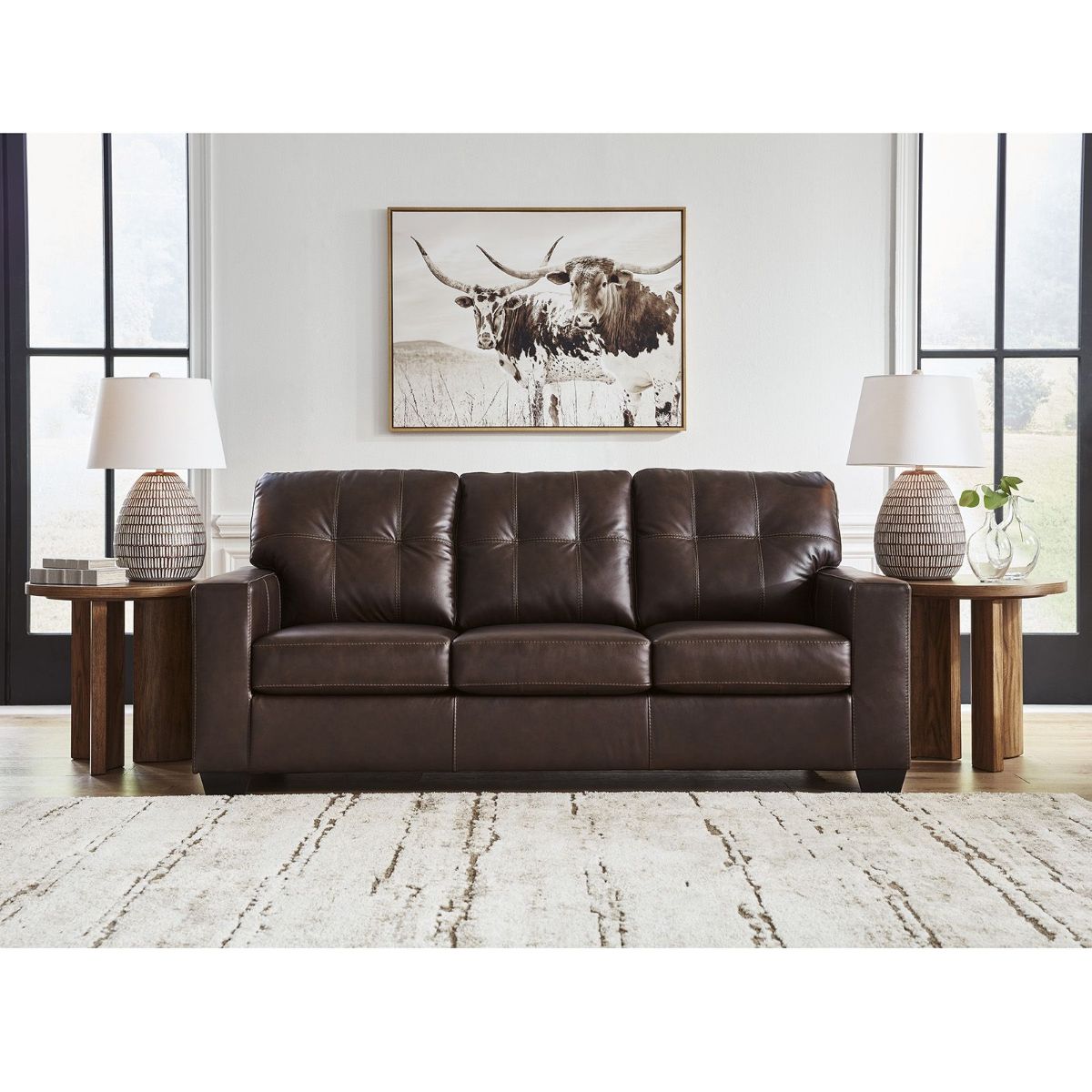 Picture of Santorine Brown Leather Sofa