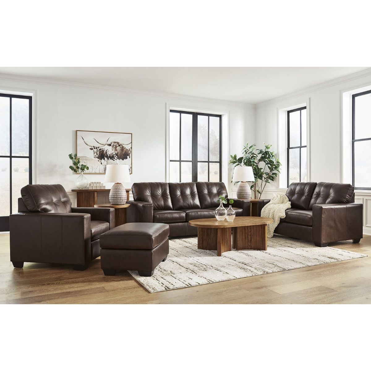 Picture of Santorine Brown Leather Sofa