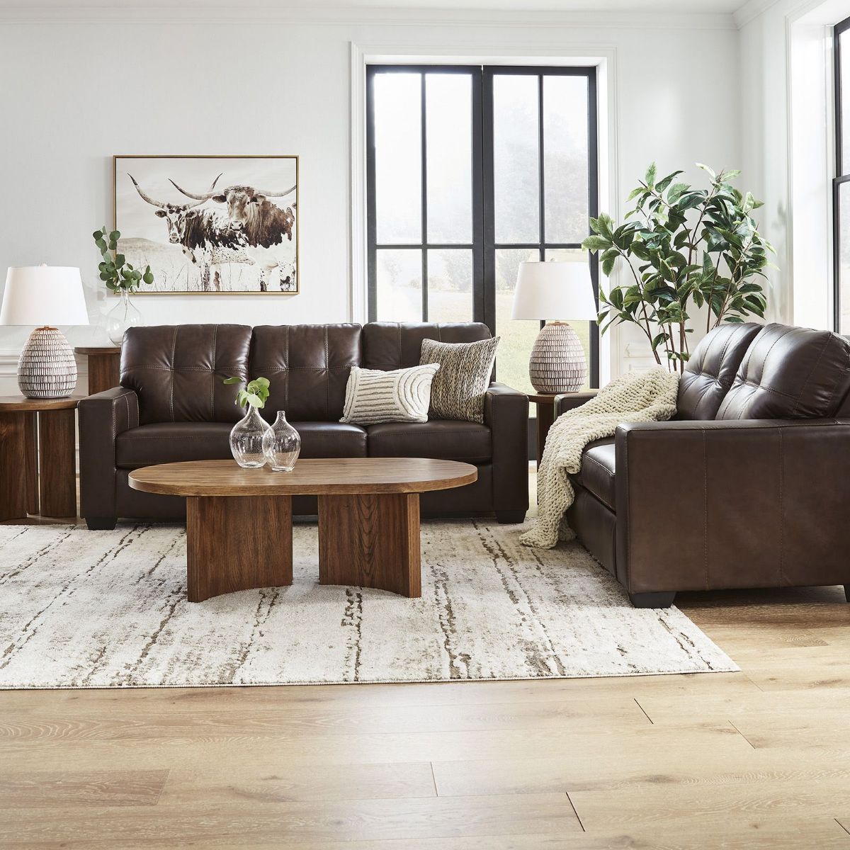 Picture of Santorine Brown Leather Sofa