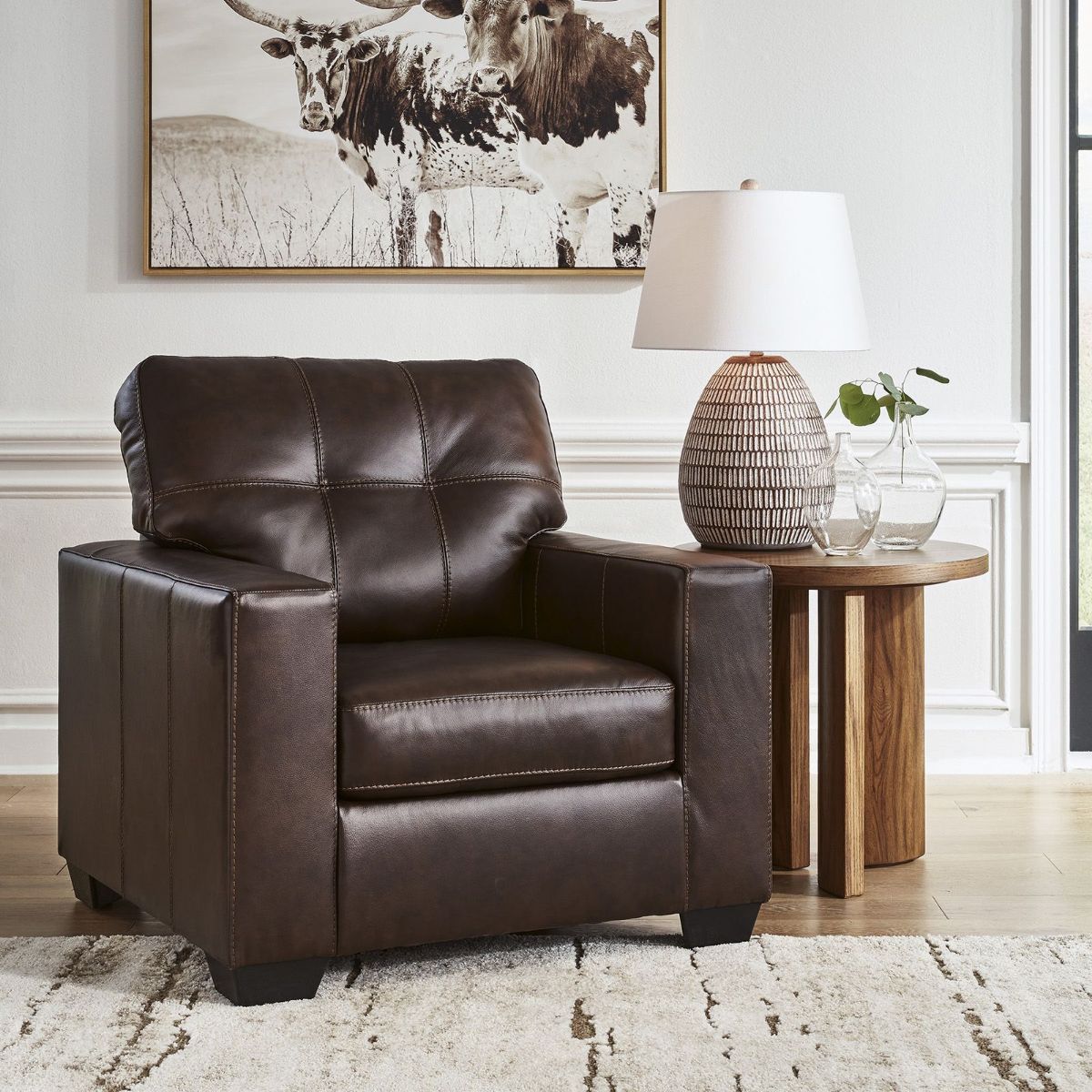 Picture of Santorine Brown Leather Chair