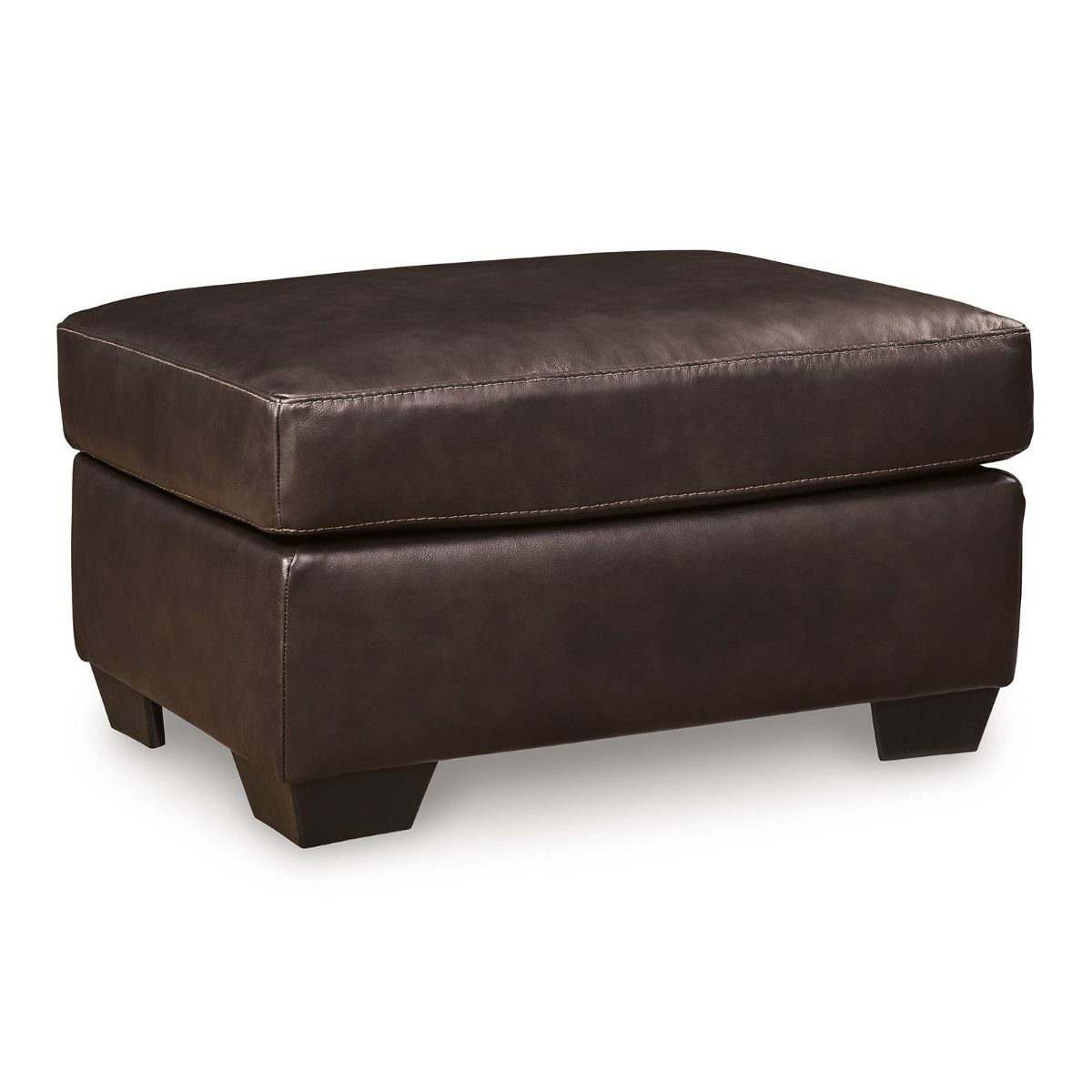 Picture of Santorine Brown Leather Ottoman