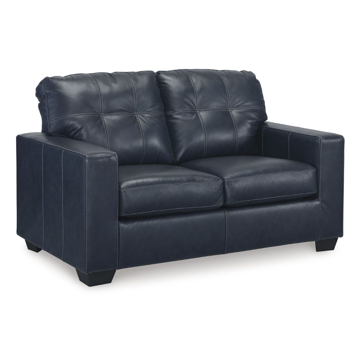 Picture of Santorine Ocean Leather Loveseat