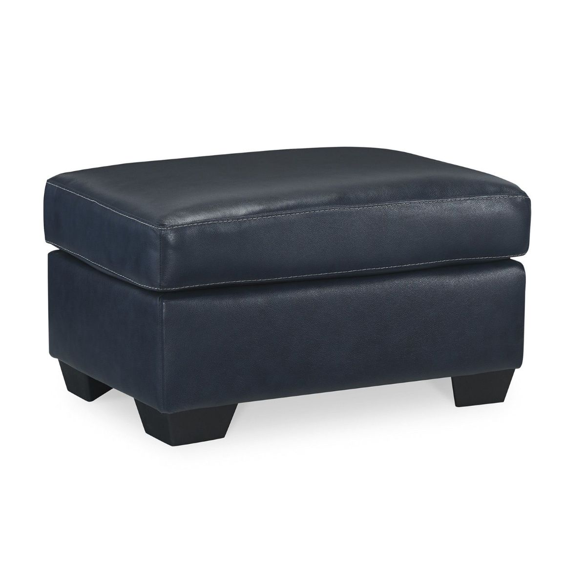 Picture of Santorine Ocean Leather Ottoman