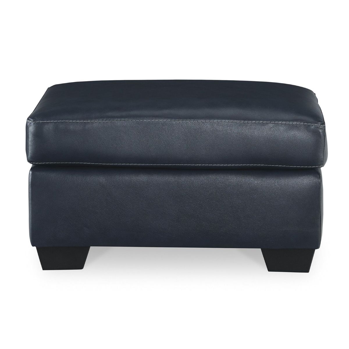 Picture of Santorine Ocean Leather Ottoman