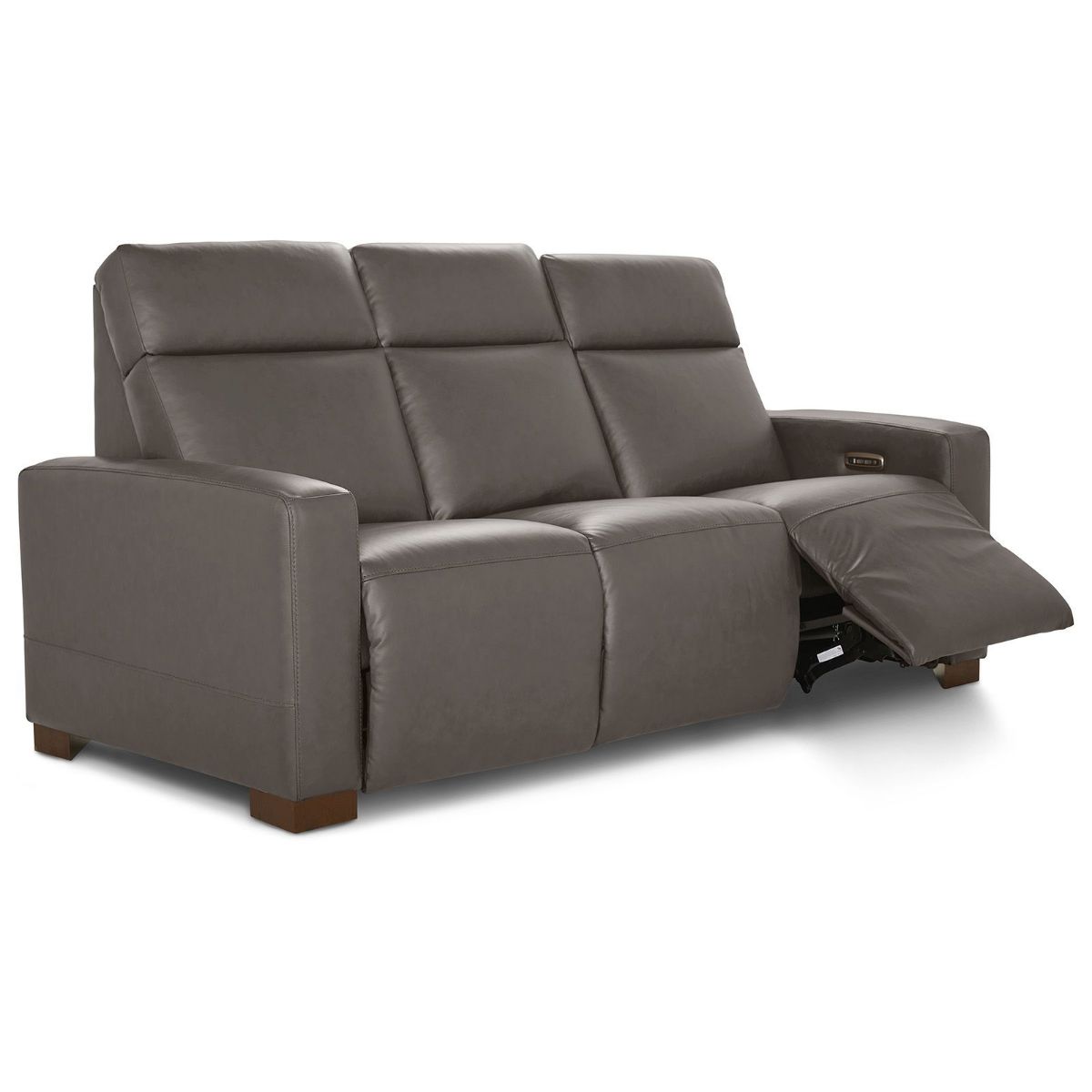 Picture of Acadia Shitake Leather Power Recliner Sofa
