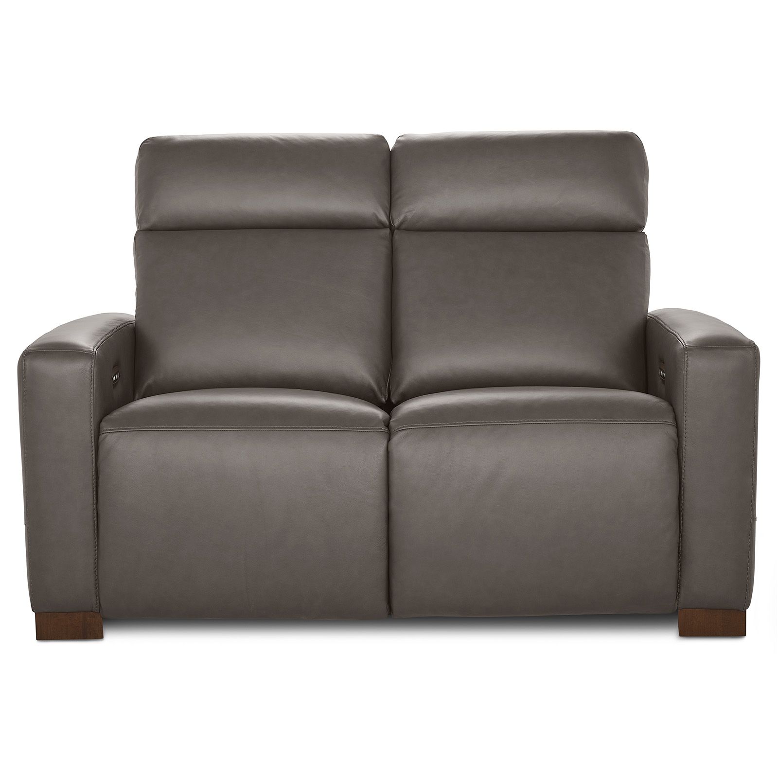 Acadia Shitake Leather Power Recliner Loveseat