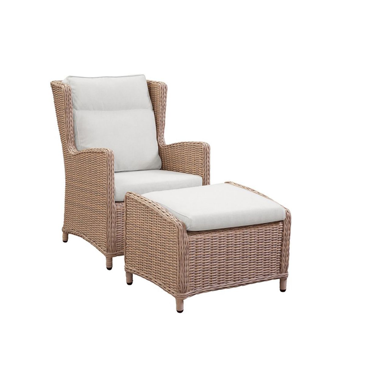 Picture of Biscayne Outdoor Lounge Chair & Footstool