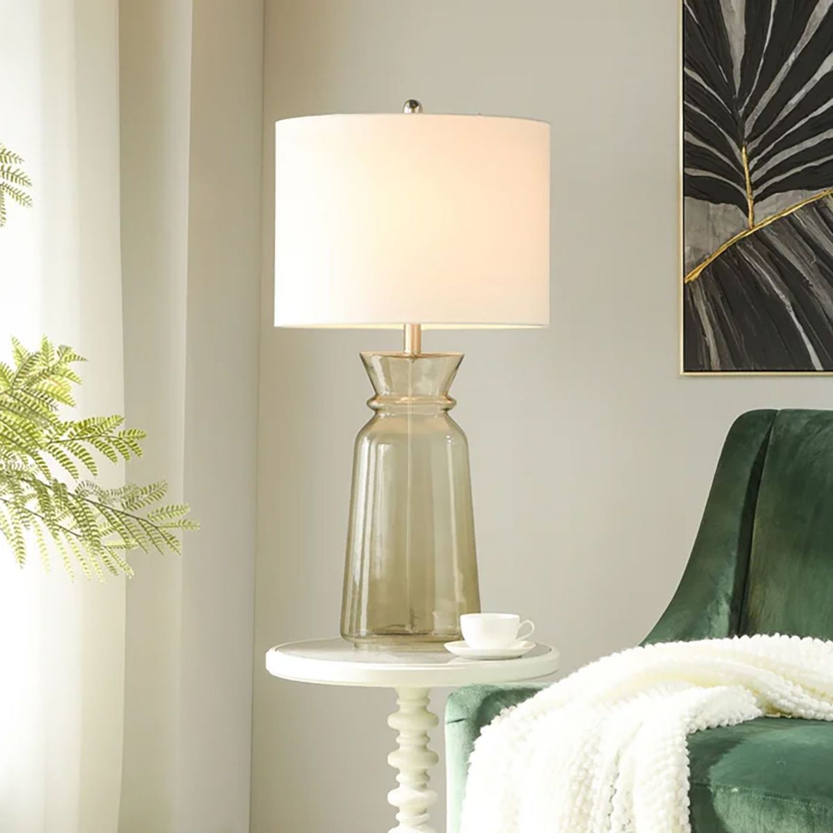 Picture of Smoke Glass Table Lamp
