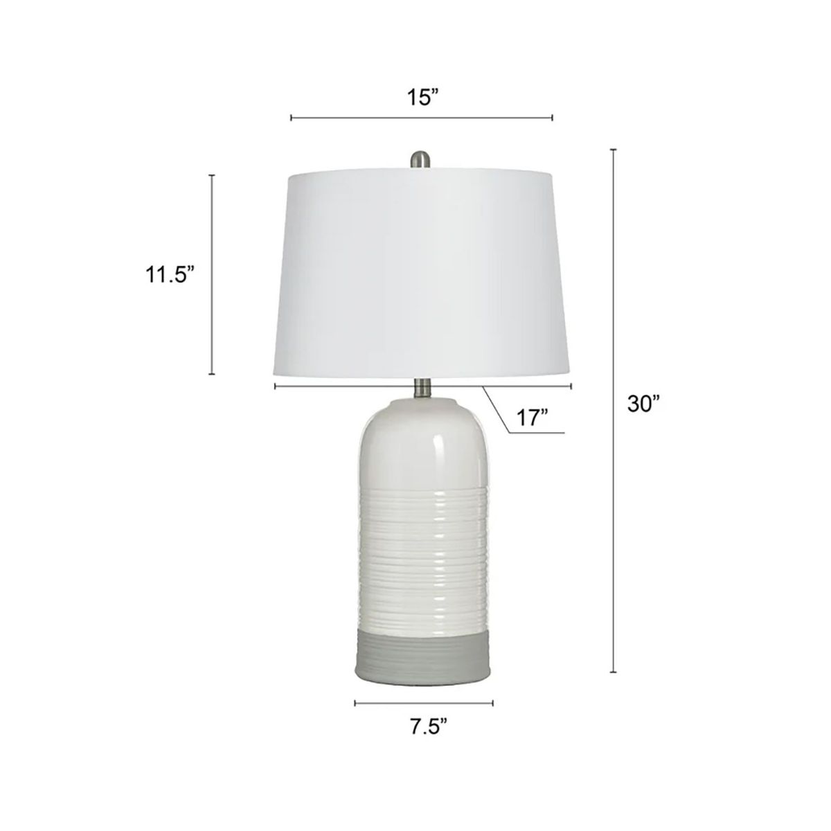 Picture of Evian Ivory Table Lamp