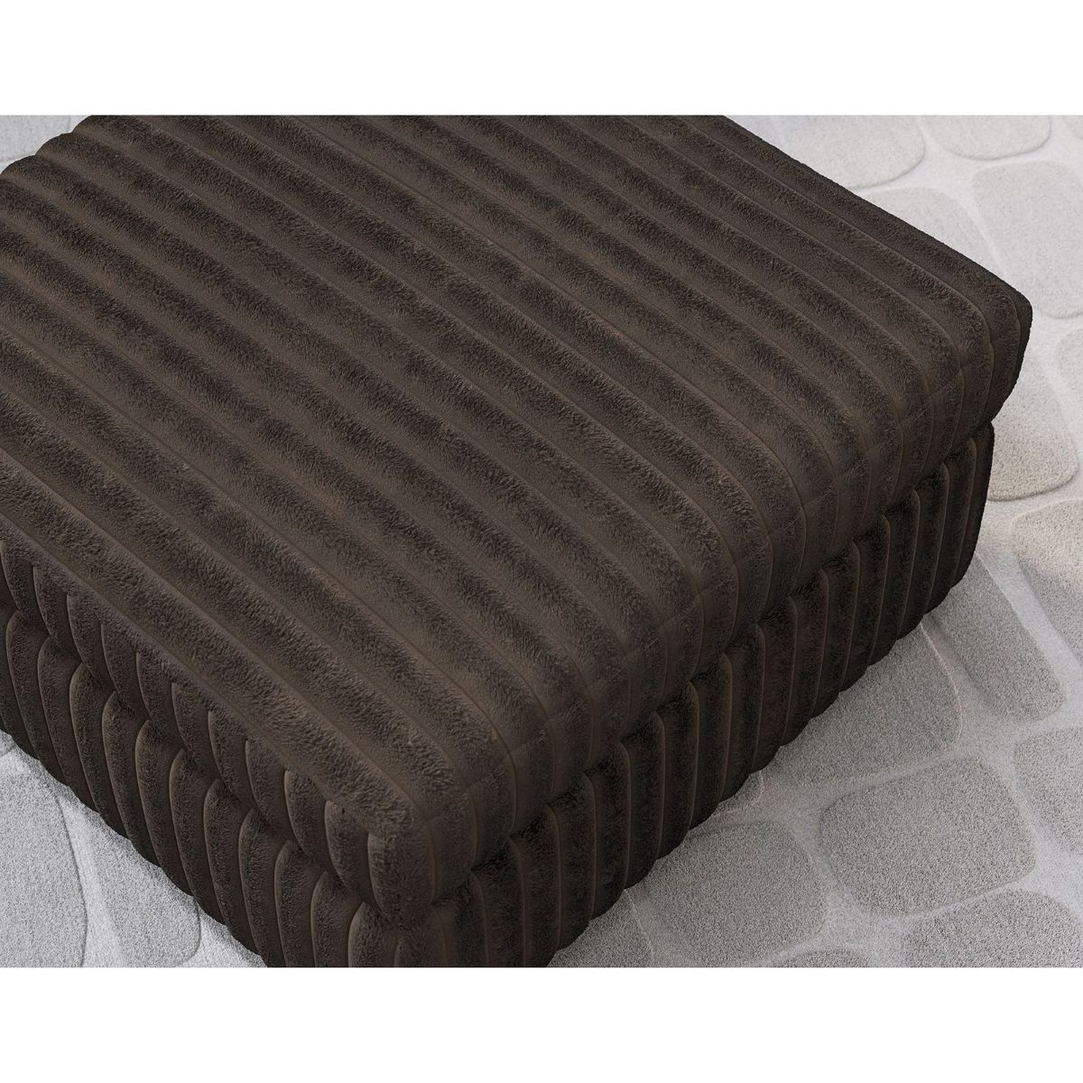 Picture of Midnight Madness Chocolate Oversized Ottoman
