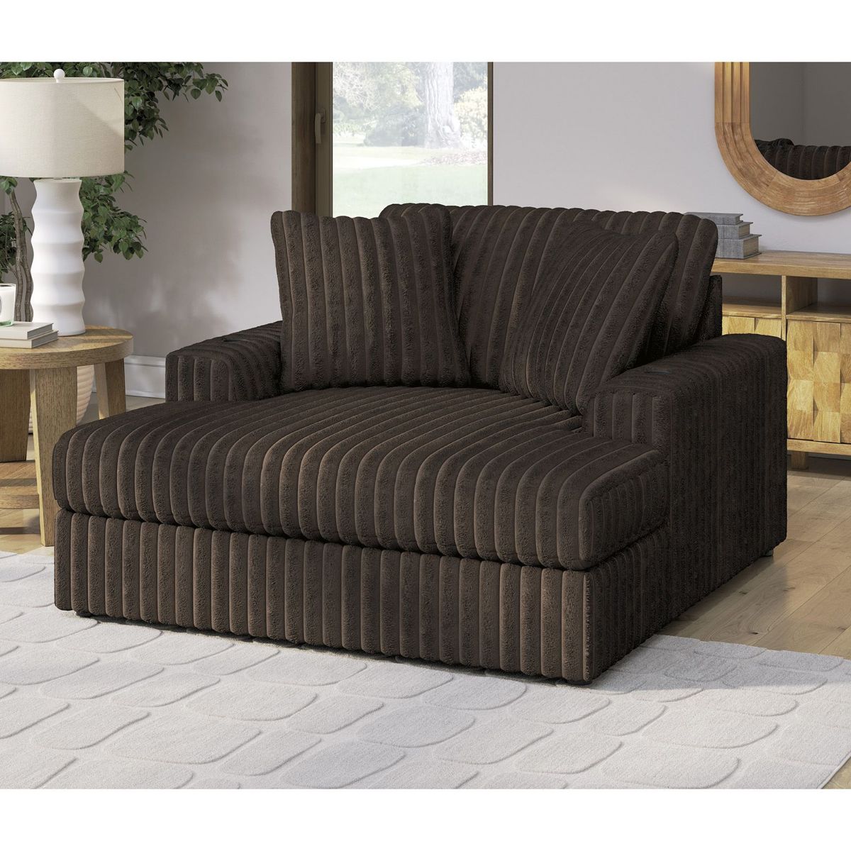 Picture of Midnight Madness Chocolate Oversized Chaise