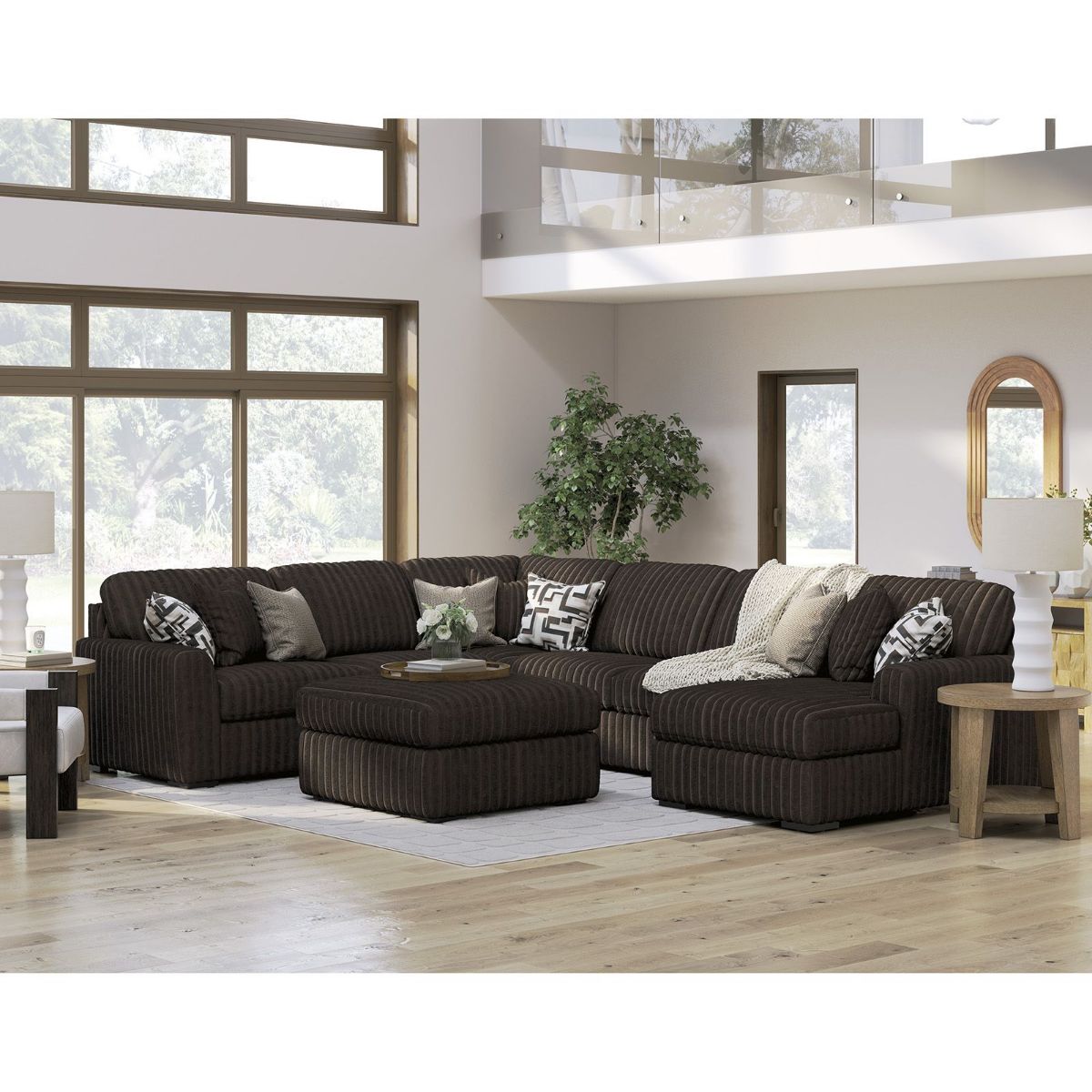 Picture of Midnight Madness Chocolate 4-Piece Sectional
