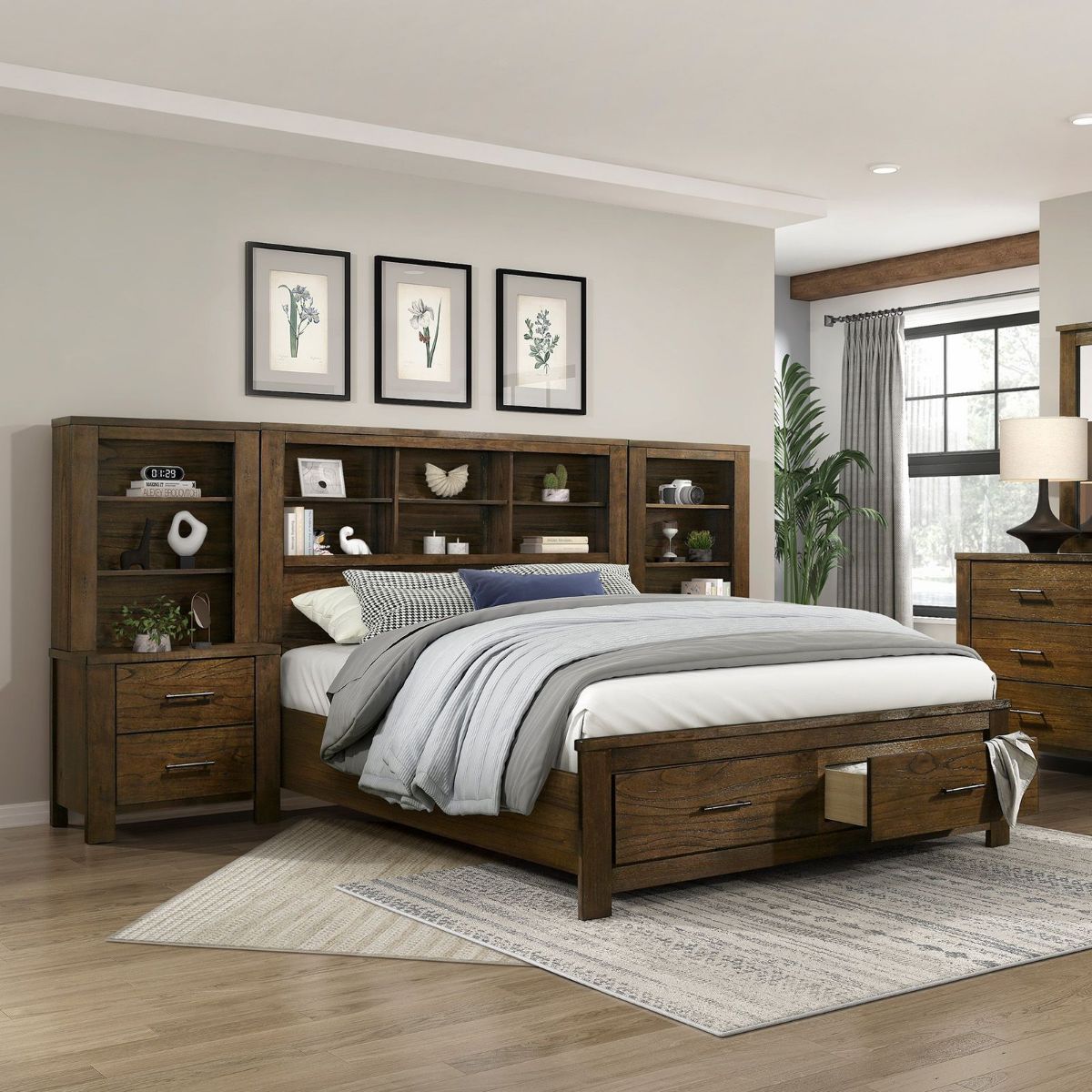 Picture of Sullivan Queen Bed with Nightstands & Piers