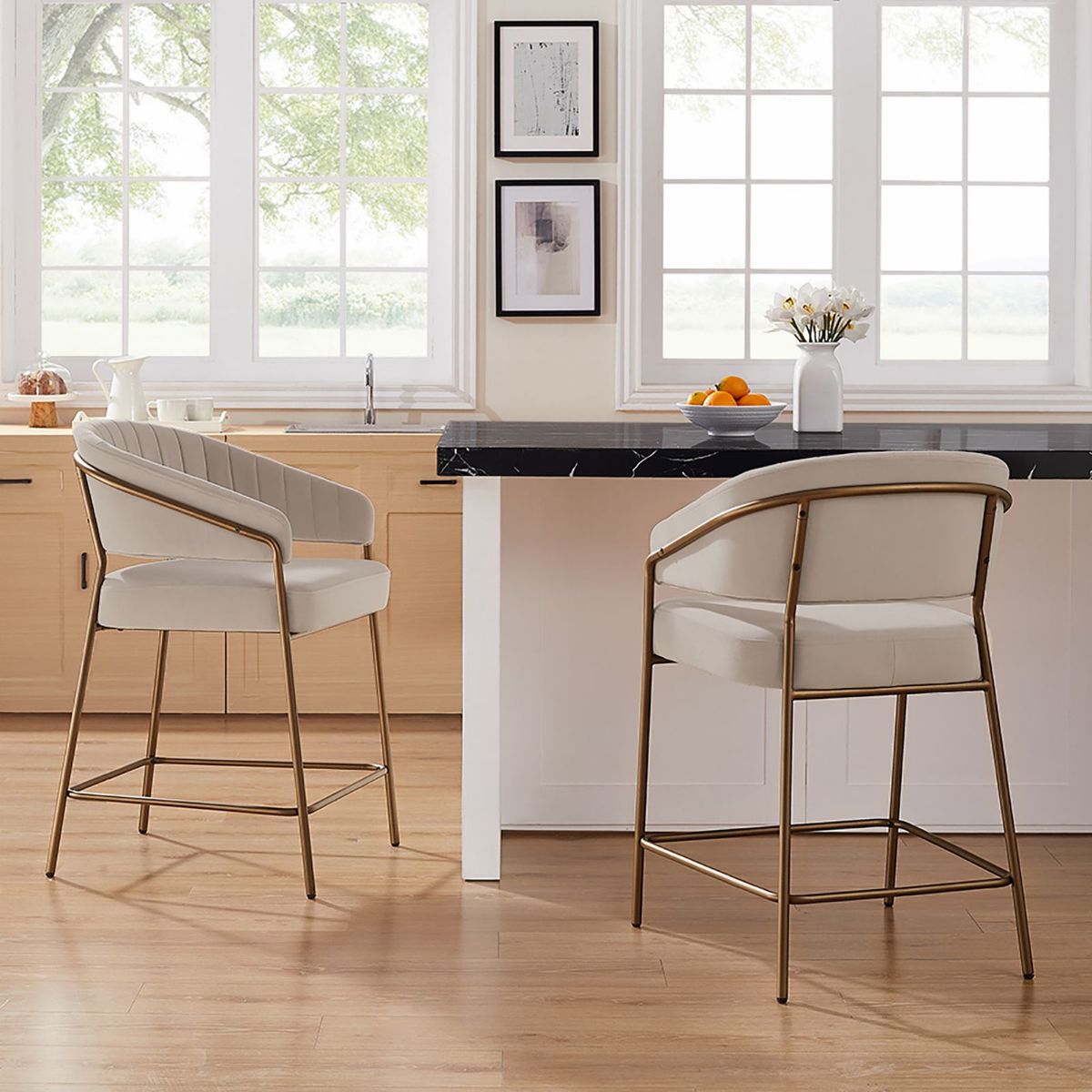 Picture of Portland Beige Counter Stool