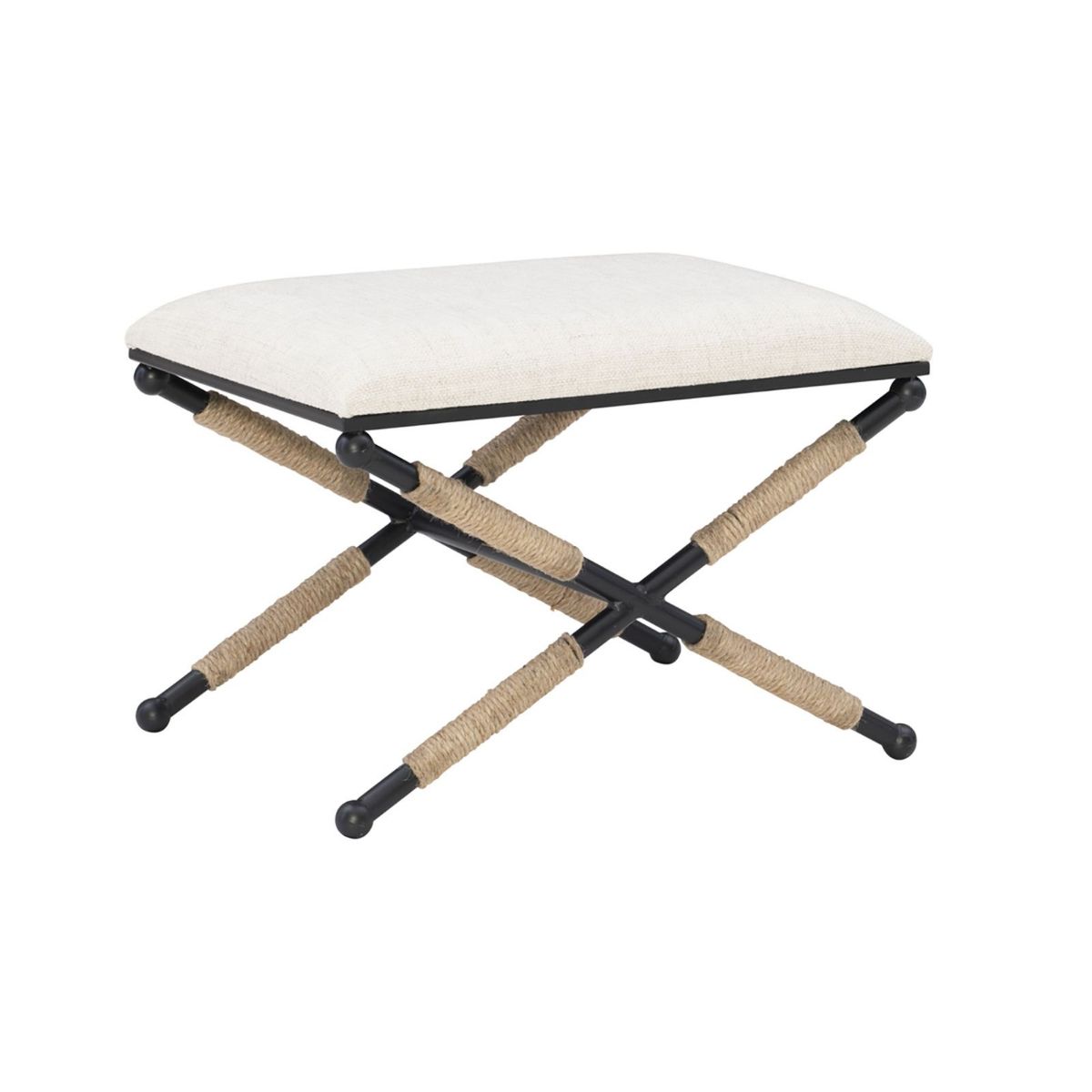 Picture of Campaign Linen Accent Stool
