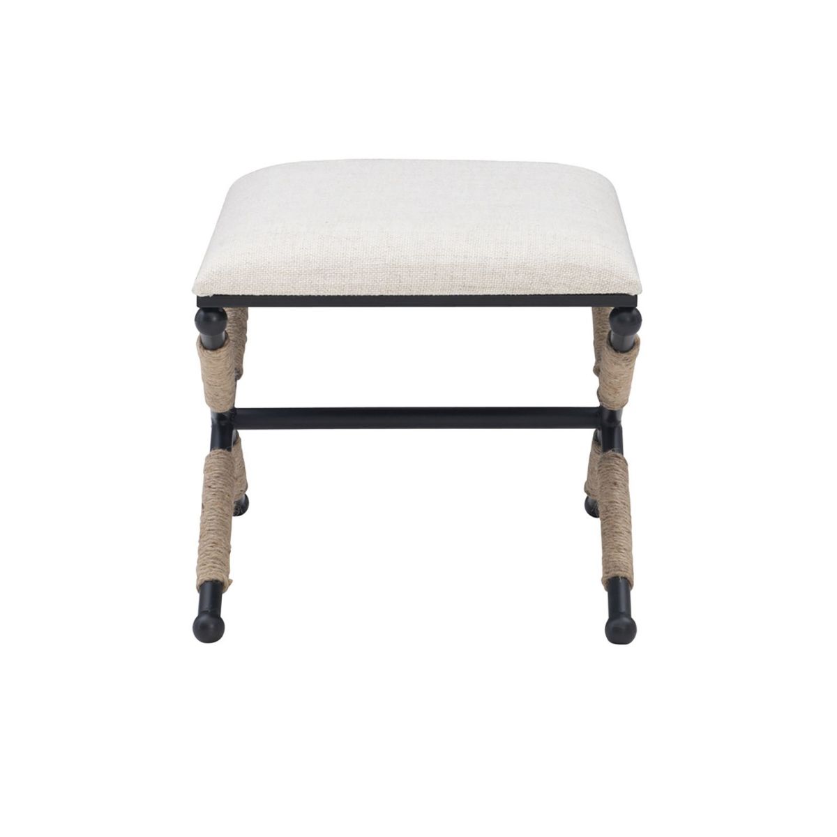 Picture of Campaign Linen Accent Stool