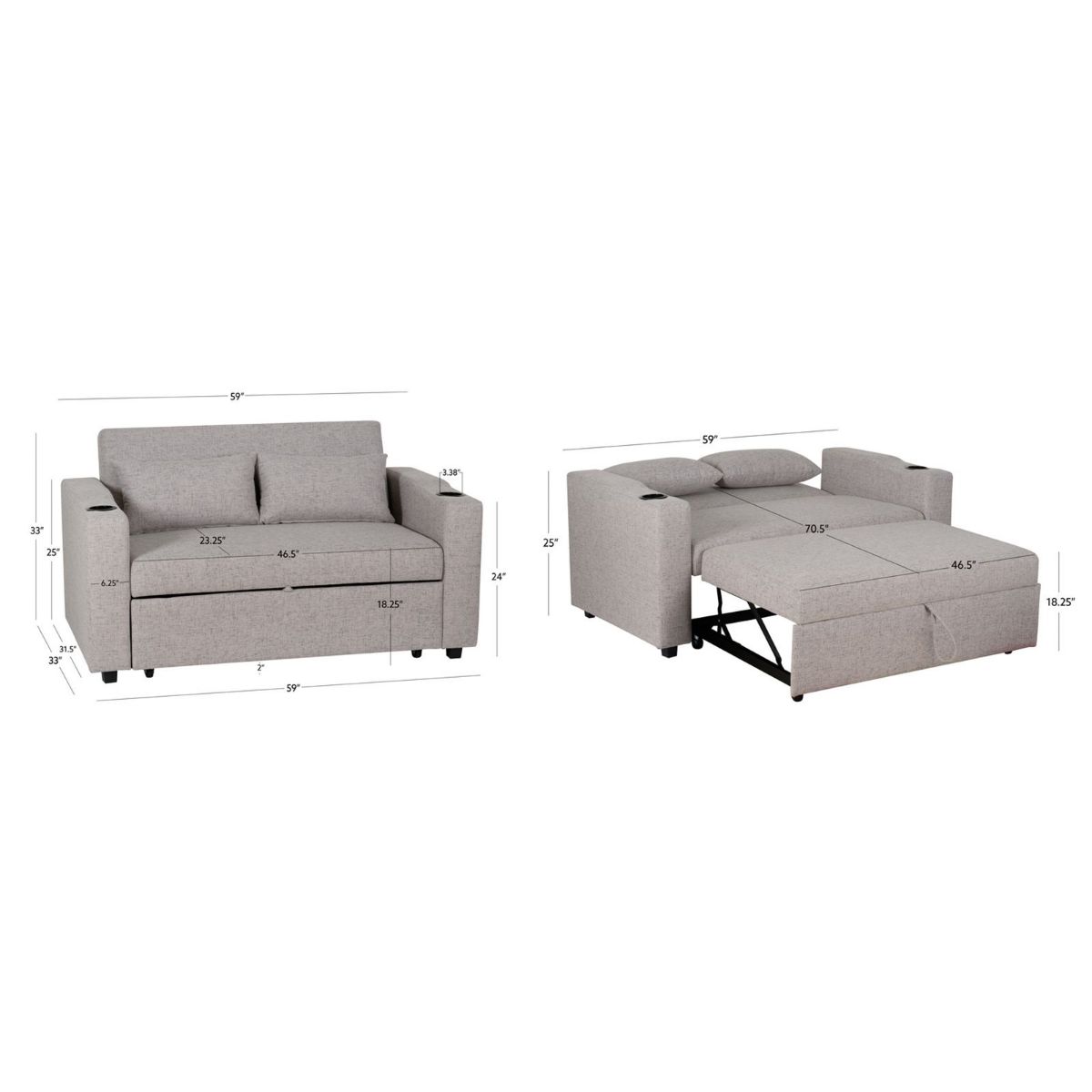 Picture of Loren Gray Sofa Bed
