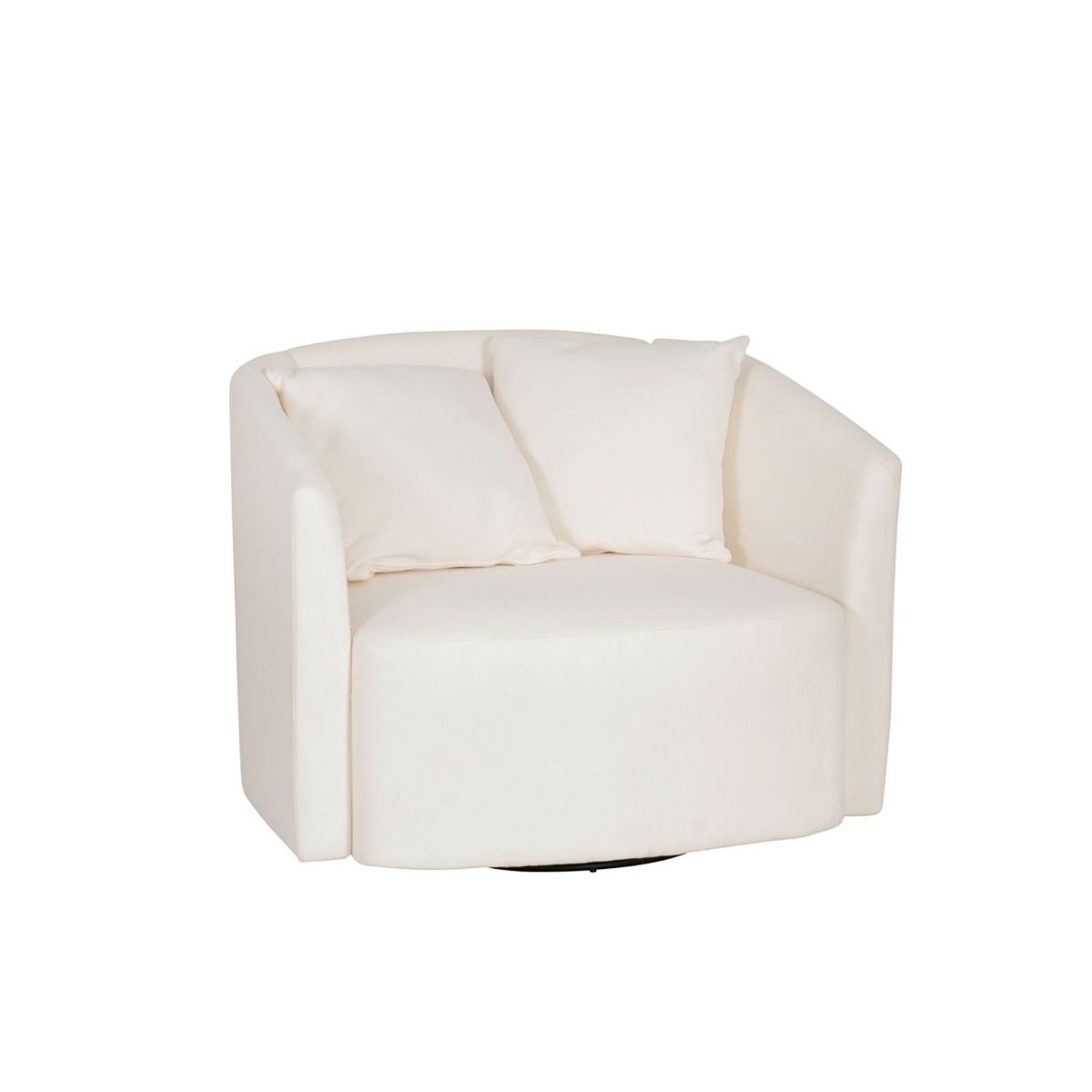 Picture of Ruby White Sherpa Swivel Chair