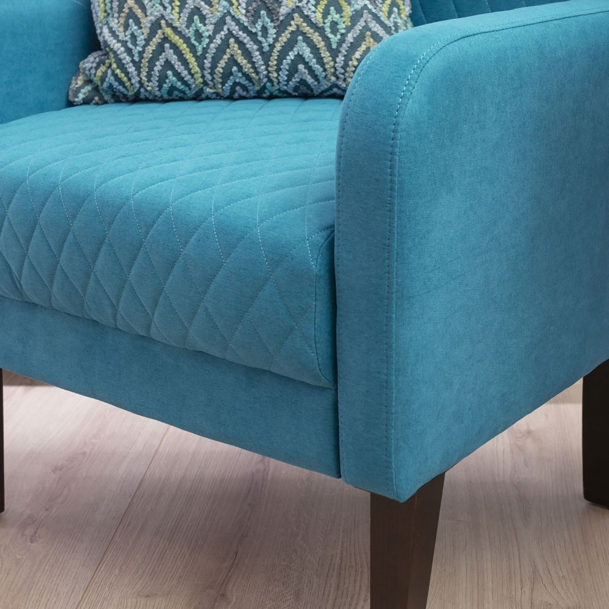 Picture of Teal Wingback Chair