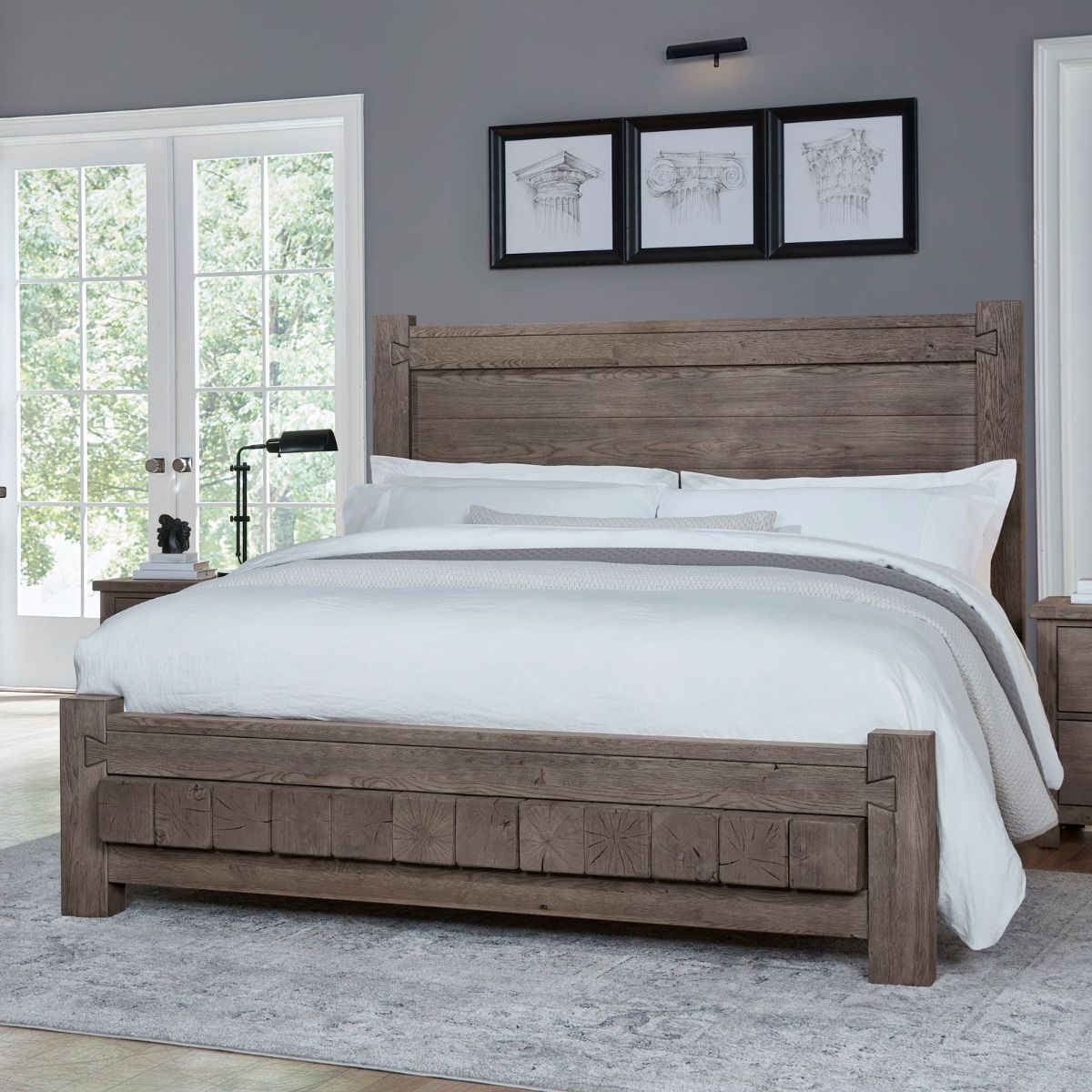 Picture of Mystic Gray 6 x 6 Queen Bed