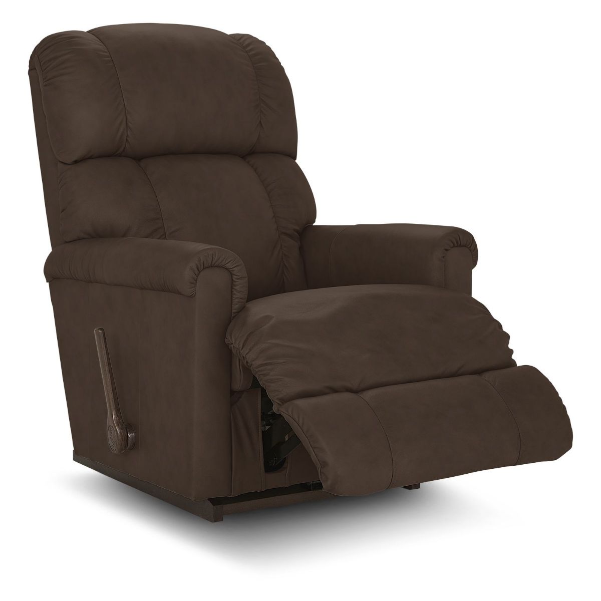 Picture of Pinnacle Brown Leather Rocker Recliner