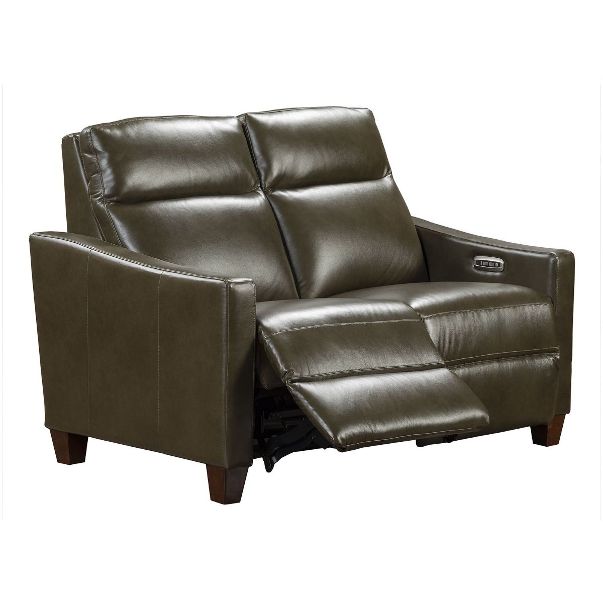 Picture of Quinault Olive Leather Power Recliner Loveseat