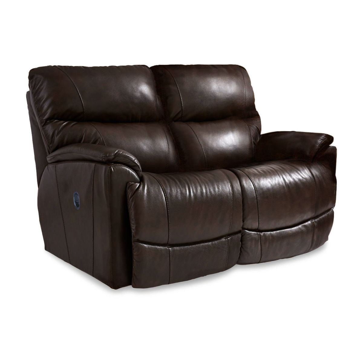 Picture of Trouper Walnut Leather Recliner Loveseat