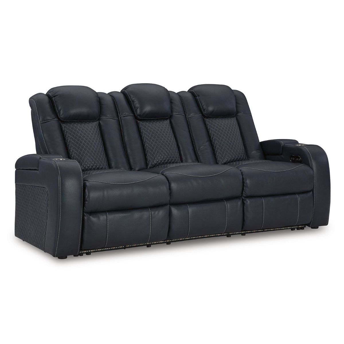 Picture of Fyne-Dyme Sapphire Blue Power Recliner Sofa