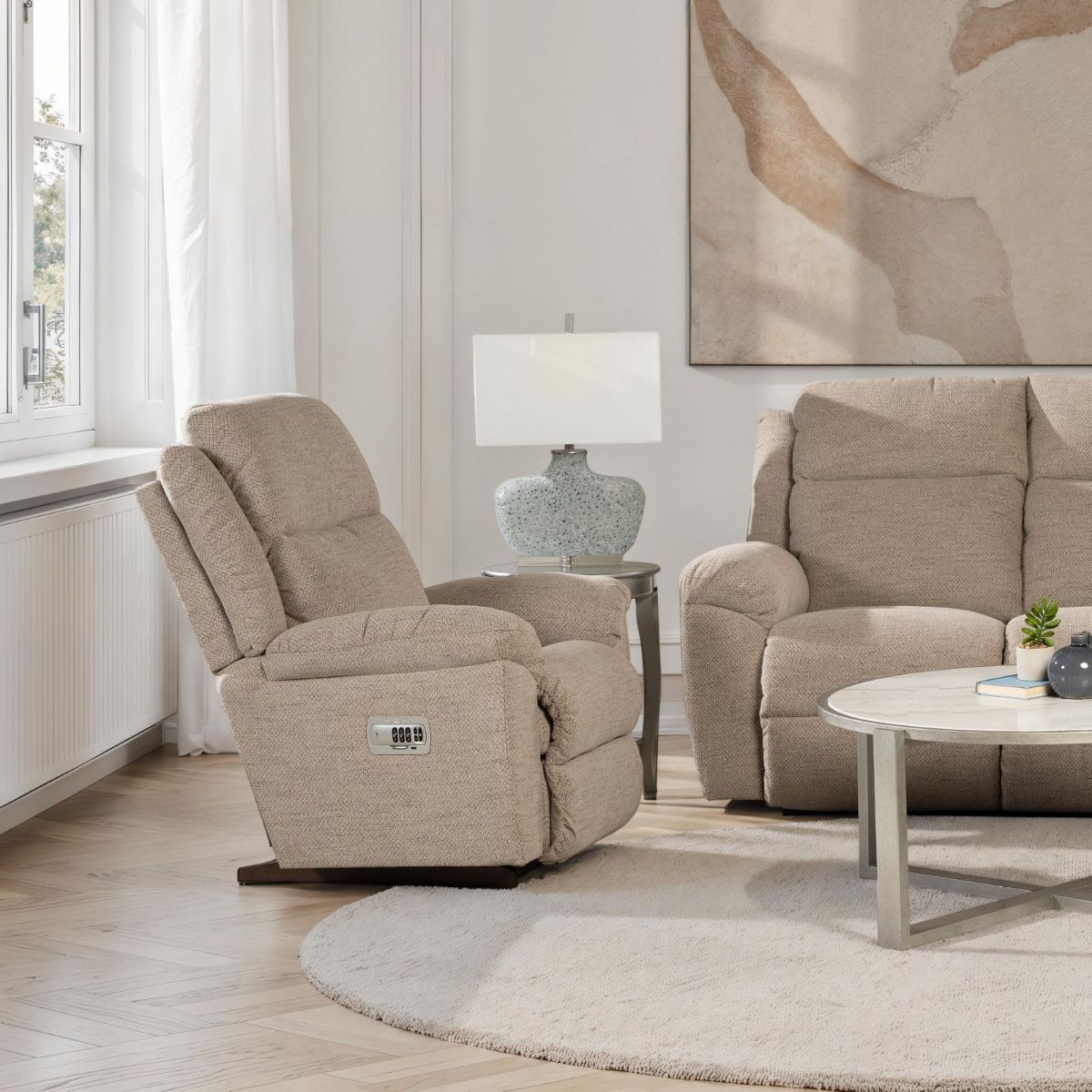 Picture of Joel Mineral Power Rocker Recliner