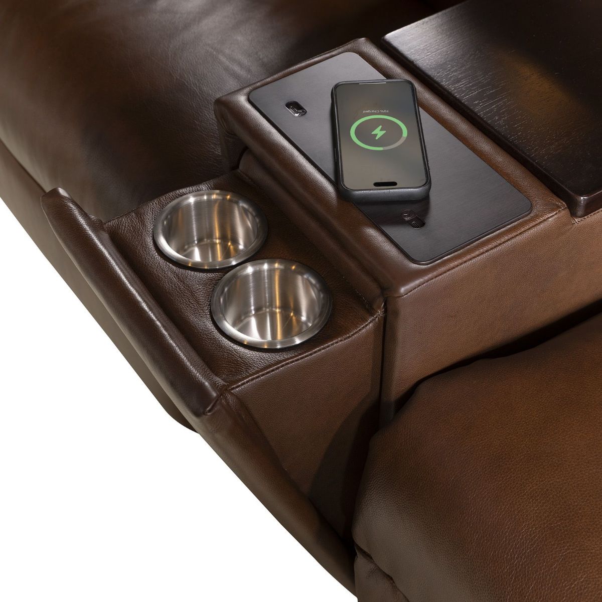 Picture of Armitage Cognac 6-Piece Power Recliner Sectional