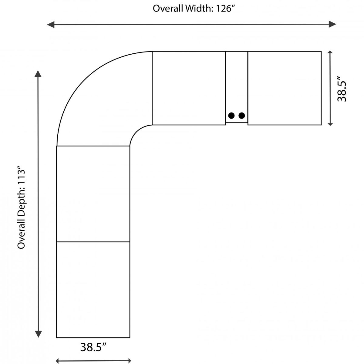 Picture of Armitage Cognac 6-Piece Power Recliner Sectional