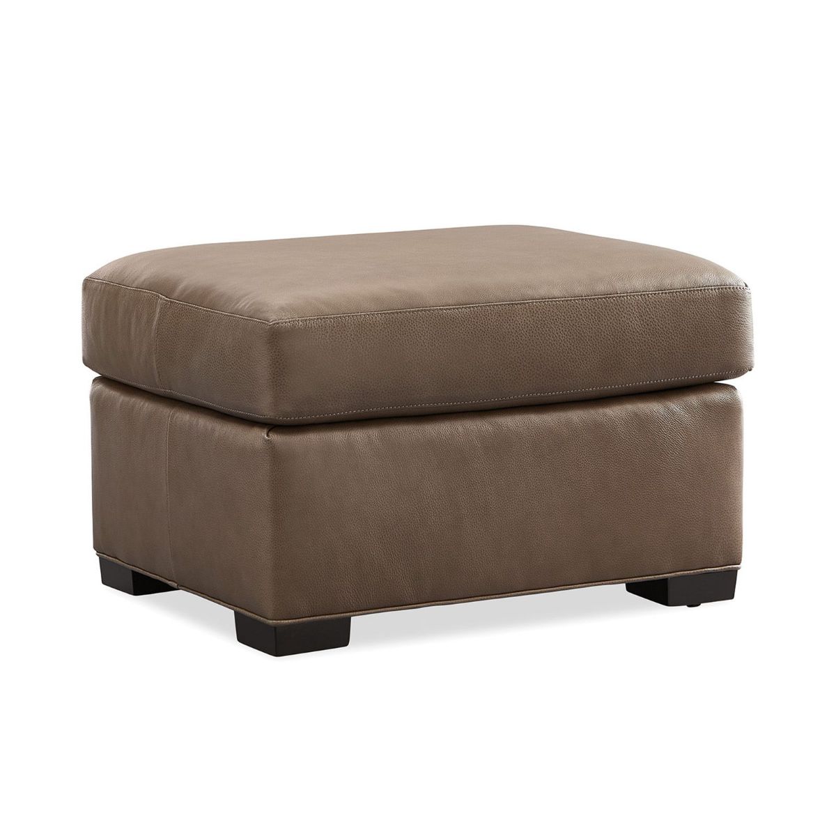 Picture of Luna Truffle Leather Ottoman