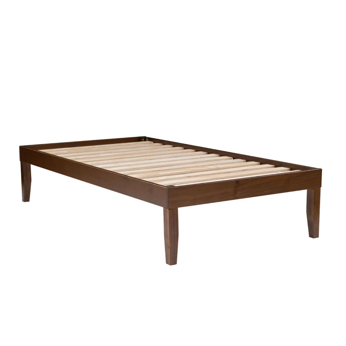 Picture of Twin Walnut Platform Bed