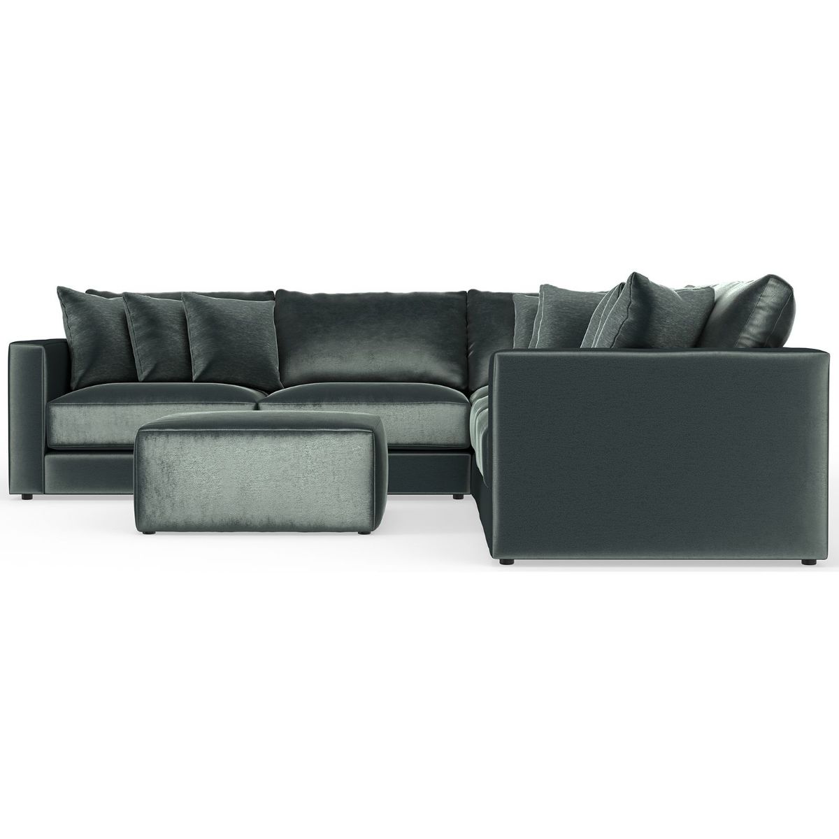 Picture of Remington Pine Velvet 5-Piece Sectional