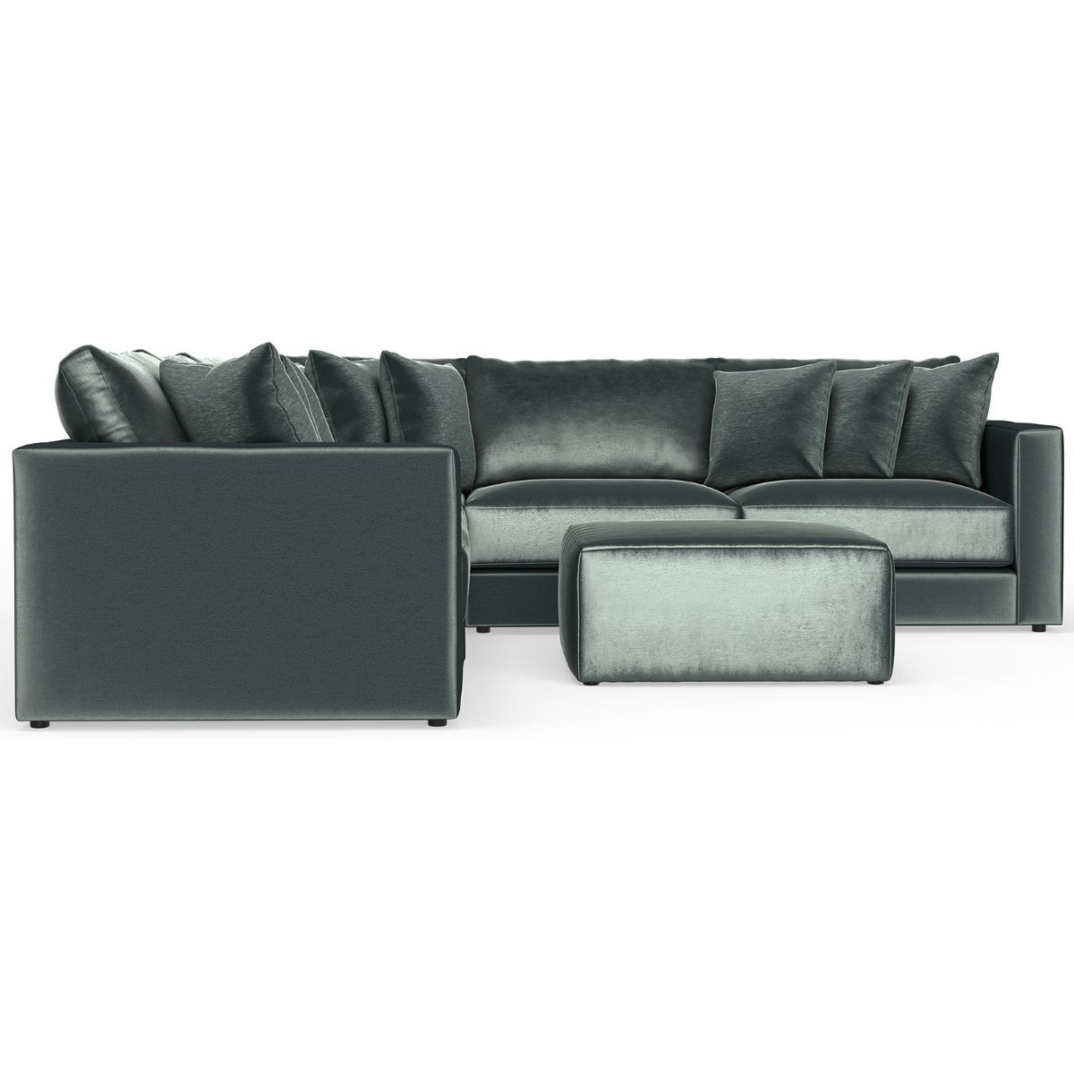 Picture of Remington Pine Velvet 5-Piece Sectional