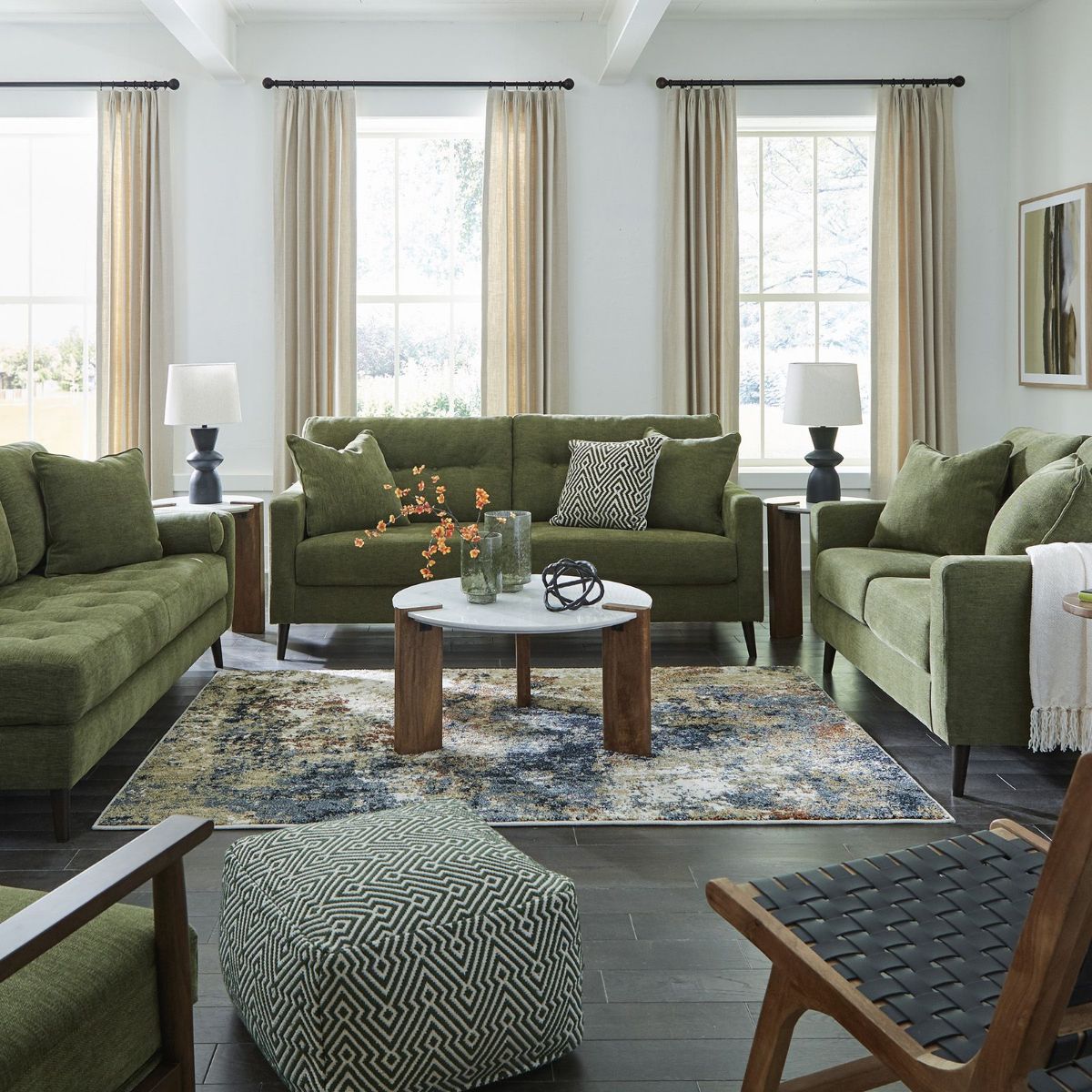 Picture of Bixler Olive Sofa