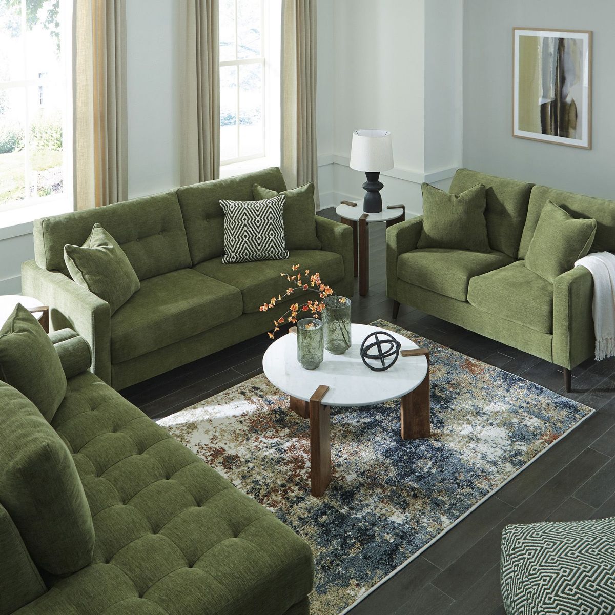 Picture of Bixler Olive Sofa