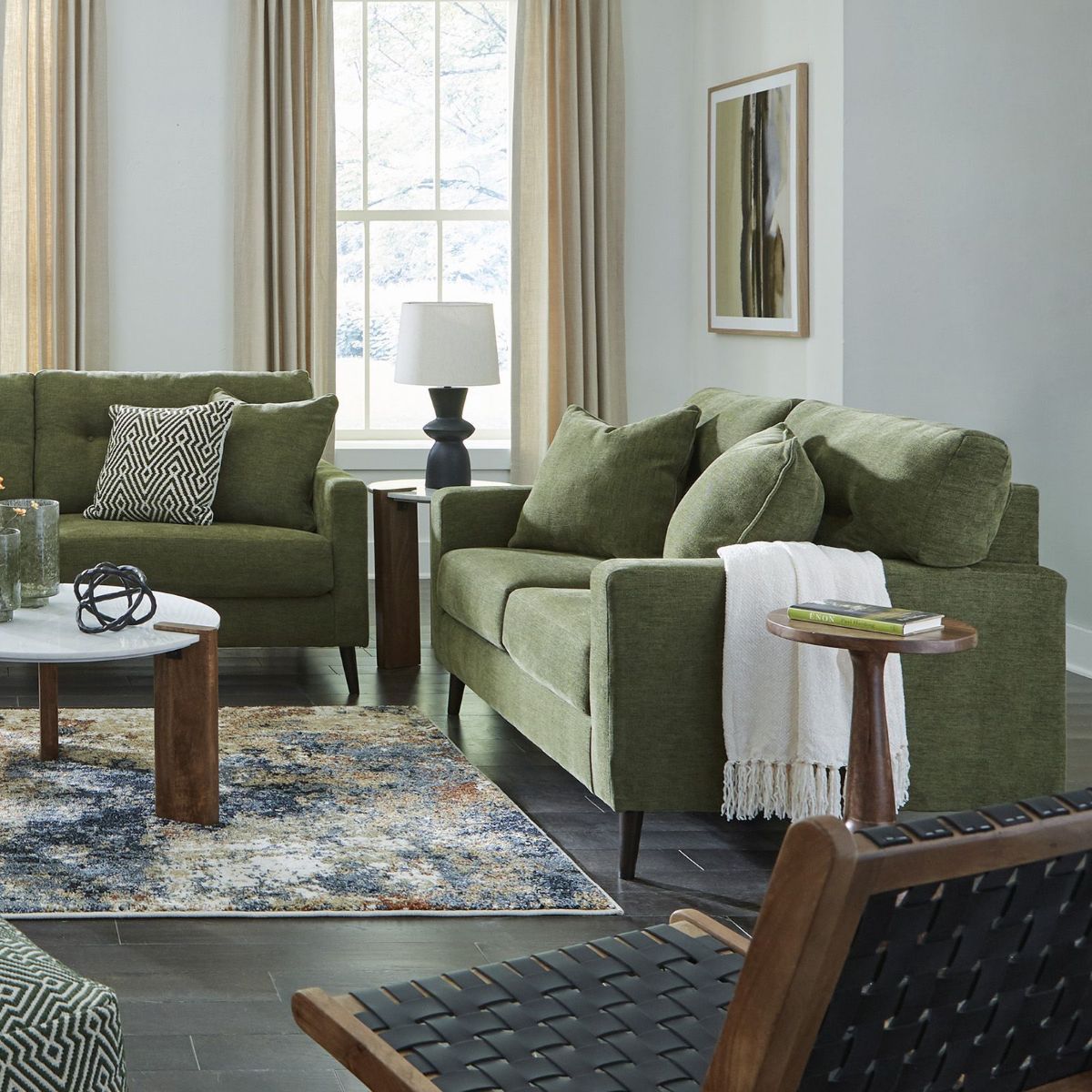 Picture of Bixler Olive Loveseat