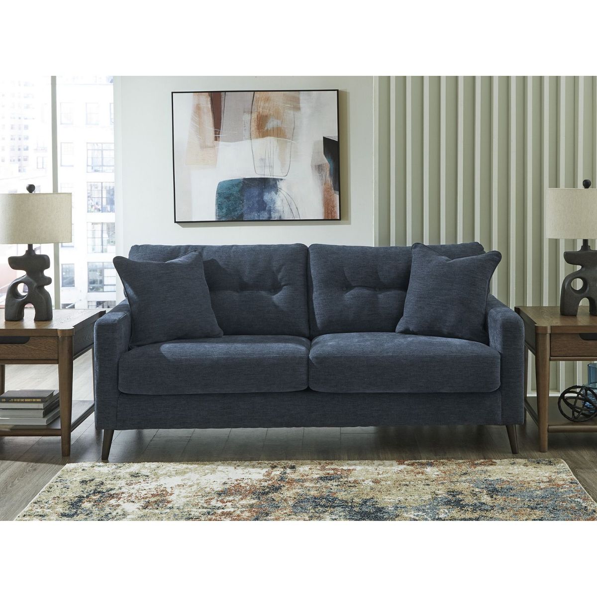 Picture of Bixler Navy Sofa