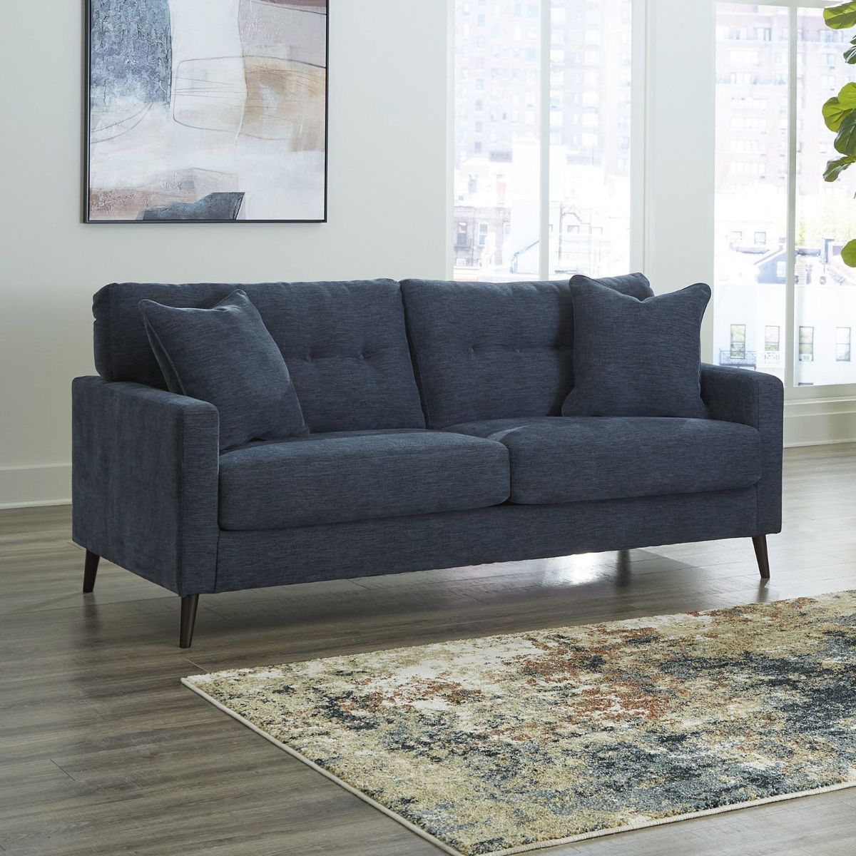 Picture of Bixler Navy Sofa
