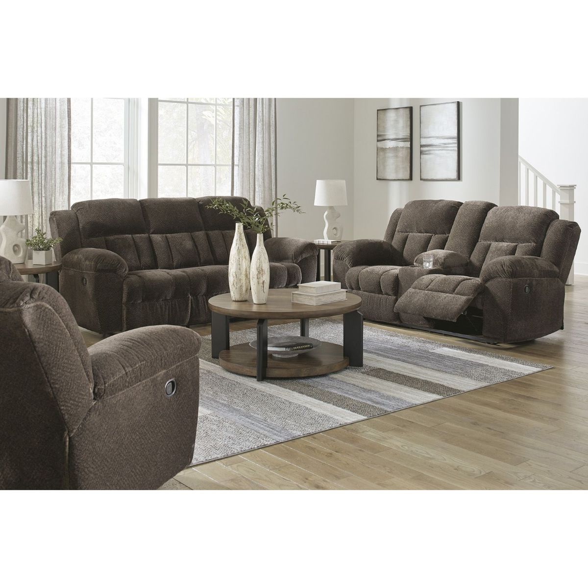 Picture of Frohn Chocolate Recliner Sofa