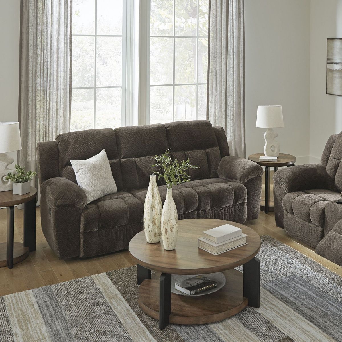 Picture of Frohn Chocolate Recliner Sofa